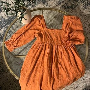 Madewell Puff-Sleeve Mini Dress